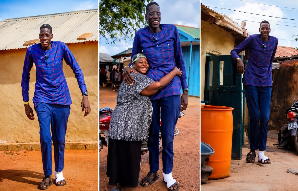 Sulemana Abdul Samed (Ghana's tallest man) - via Instagram