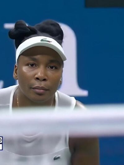 Venus Williams at 2026 US Open - screenshot