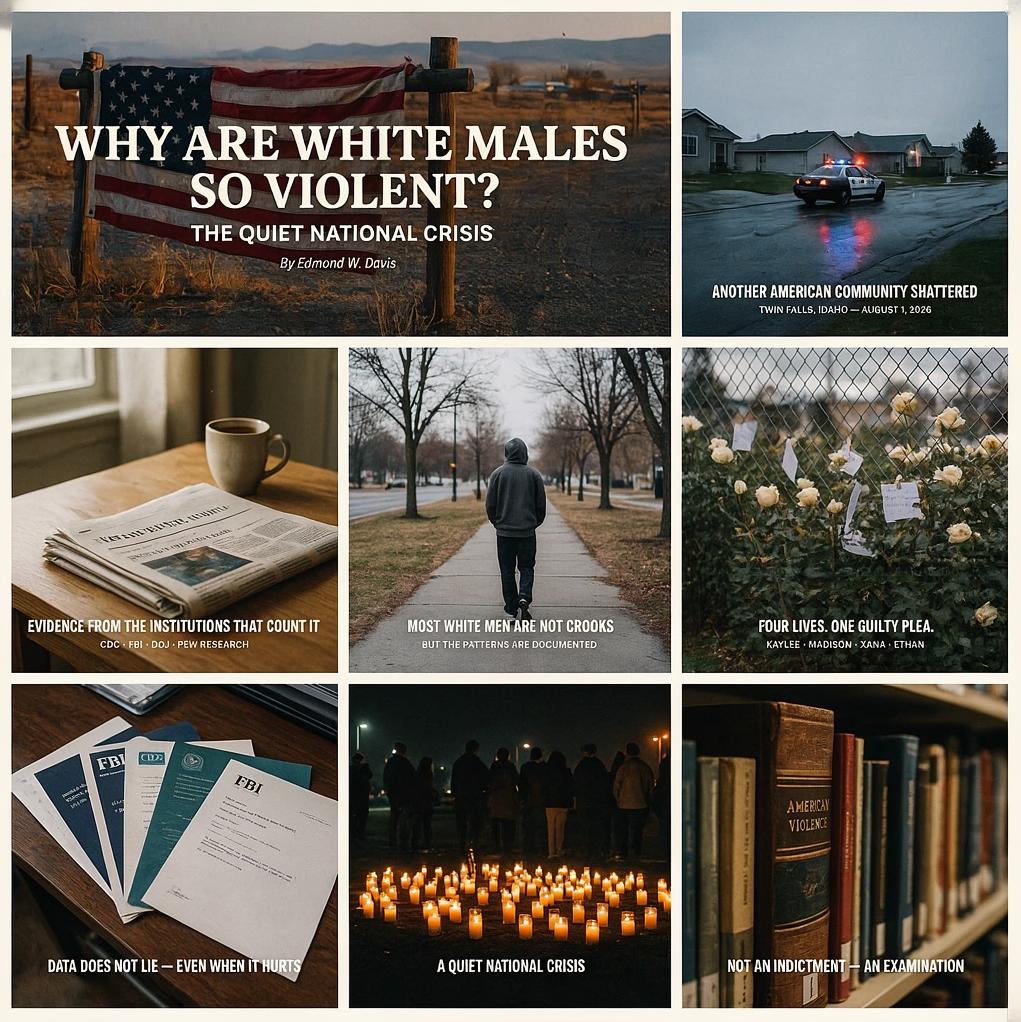 Why Are White Males So Violent? - via eurAI