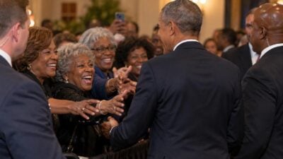 Barack Obama says some admirers got unusually hands-on during his presidency - via eurAI