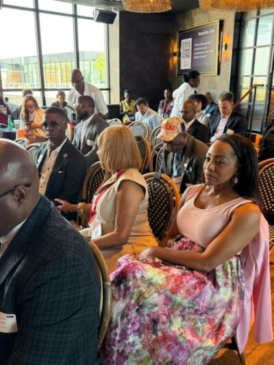 California State Controller Malia Cohen sits with attendees during CBCF&rsquo;s Annual Legislative Conference. Photo by Regina Wilson/California Black Media.
