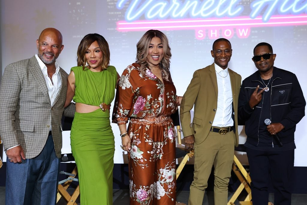 Chris Williams Wendy Raquel Robinson Kym Whitley Tommy Davidson Martin Lawrence from The Varnell Hill Show. Photo by Leon BennettGetty Images for Paramount+