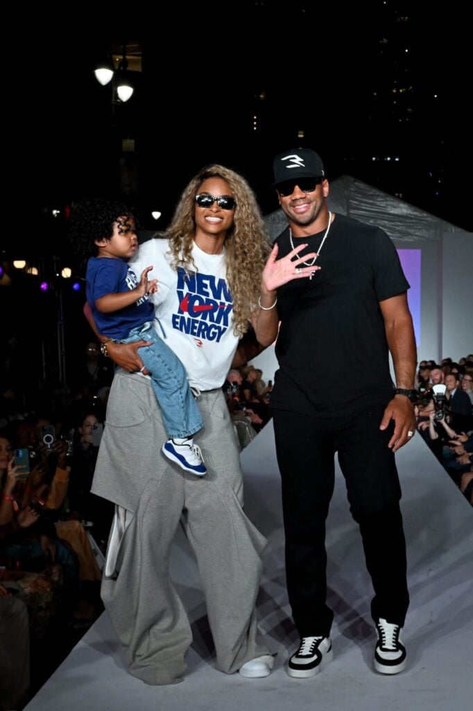 Ciara and Russell Wilson with their Rookie Kids star (instagram)