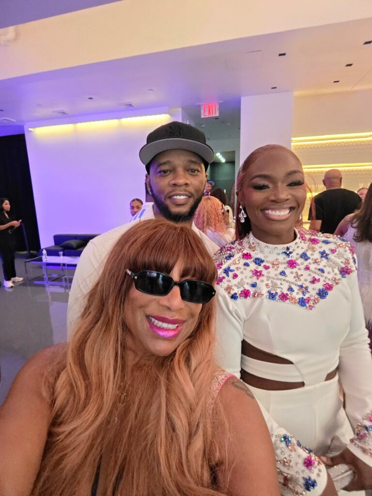 Claressa Shields, Papoose and Jazmyn Summers (Photo by Gadiel)