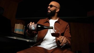 Common and his Jeffrey Park wine