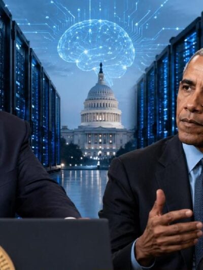 Donald Trump and Barack Obama and Kamala Harris - via eurAI
