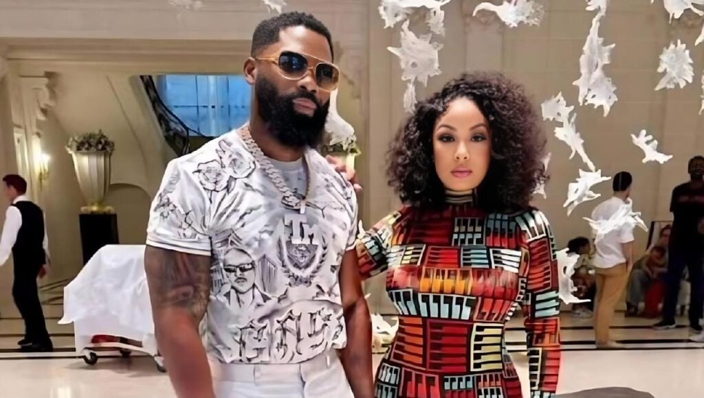 Igho 'Tiny' Ubiribo and wife Danielle Simba Allen - screenshot