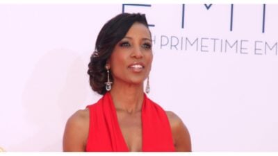 Shaun Robinson at the EMMY Awards