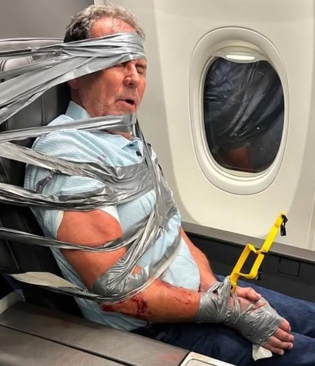 duct-taped violent Arizona realtor on airplane