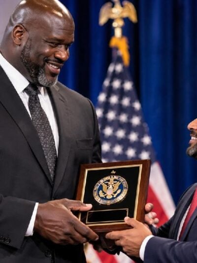 Shaquille O'Neal and Kash Patel - via eurAI