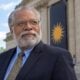 Smithsonian Secretary Lonnie Bunch outside a museum in Washington, DC