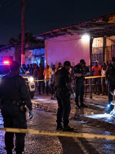 South African police investigate a deadly night of shootings