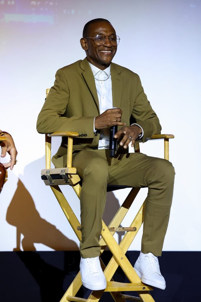 Tommy Davidson star of The Varnell Hill Show on Paramount+ greets audience at private screening. Photo by Leon BennettGetty Images for Paramount+