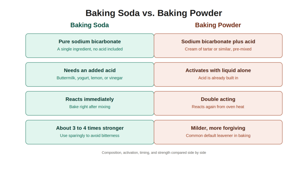 Baking Soda vs. Baking Powder: What's the Difference?