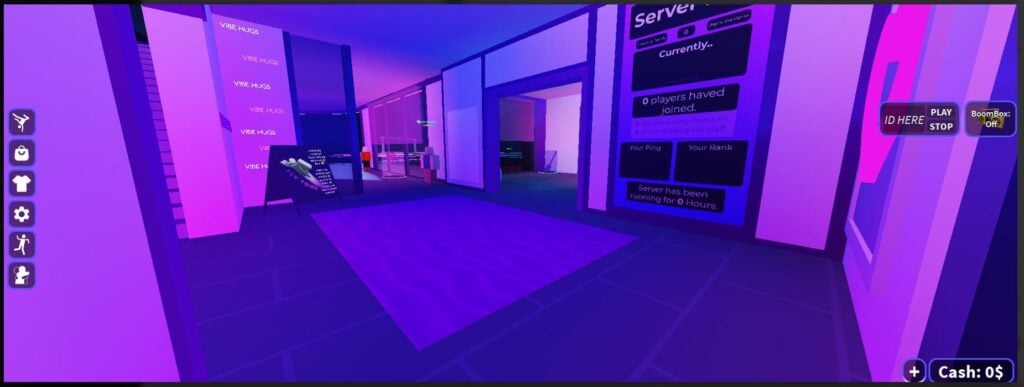 A look inside 'Vibe Hugs,' a Roblox experience Andrea helped develop