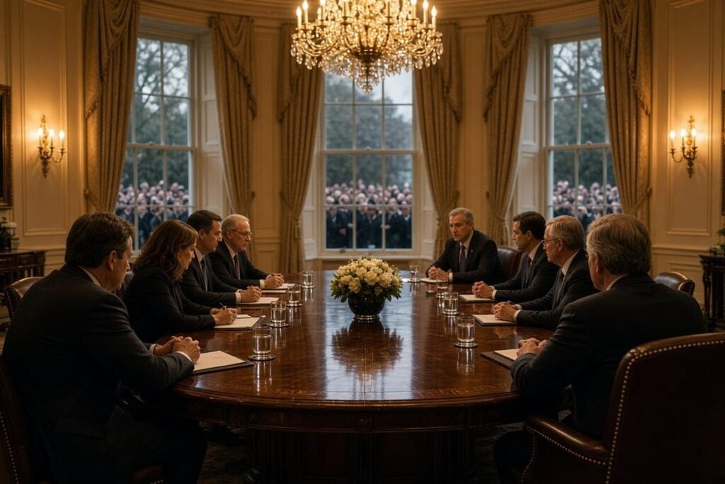 A trillion-dollar table, eight billion outside - via eurAI