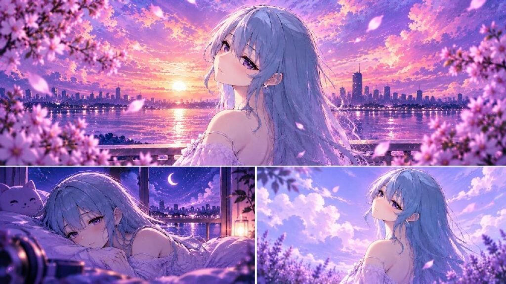 Andrea's creative journey takes shape in dreamy anime imagery - via eurAI