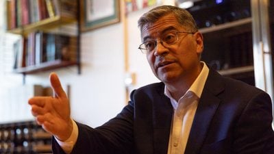 California gubernatorial candidate Xavier Becerra speaks with Black media journalists - CBM photo by Maxim Elramsisy