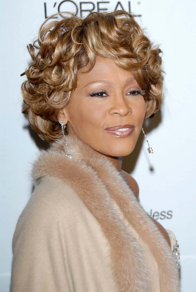 Whitney Houston at the Clive Davis party 2007
