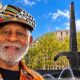 Dr Lorenzo Pace and his Triumph of the Human Spirit monument in NYC's Foley Square - via eurAI