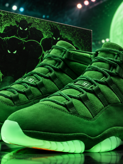 AI-generated image of Air Jordan 11 'Monstars' Sneakers