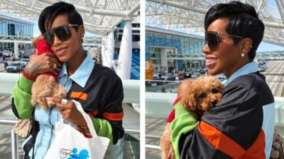 Fantasia and poodle - via Instagram @fantasia