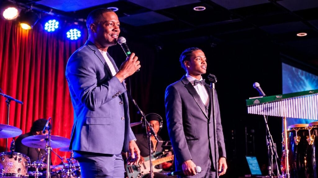 Flex Alexander and son Elijah Knox - by Marilyn Smith