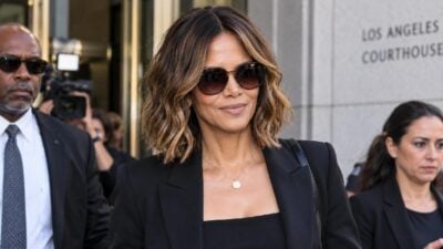 Halle Berry leaving LA courthouse - via eurAI
