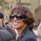 Halle Berry smiling after leaving court