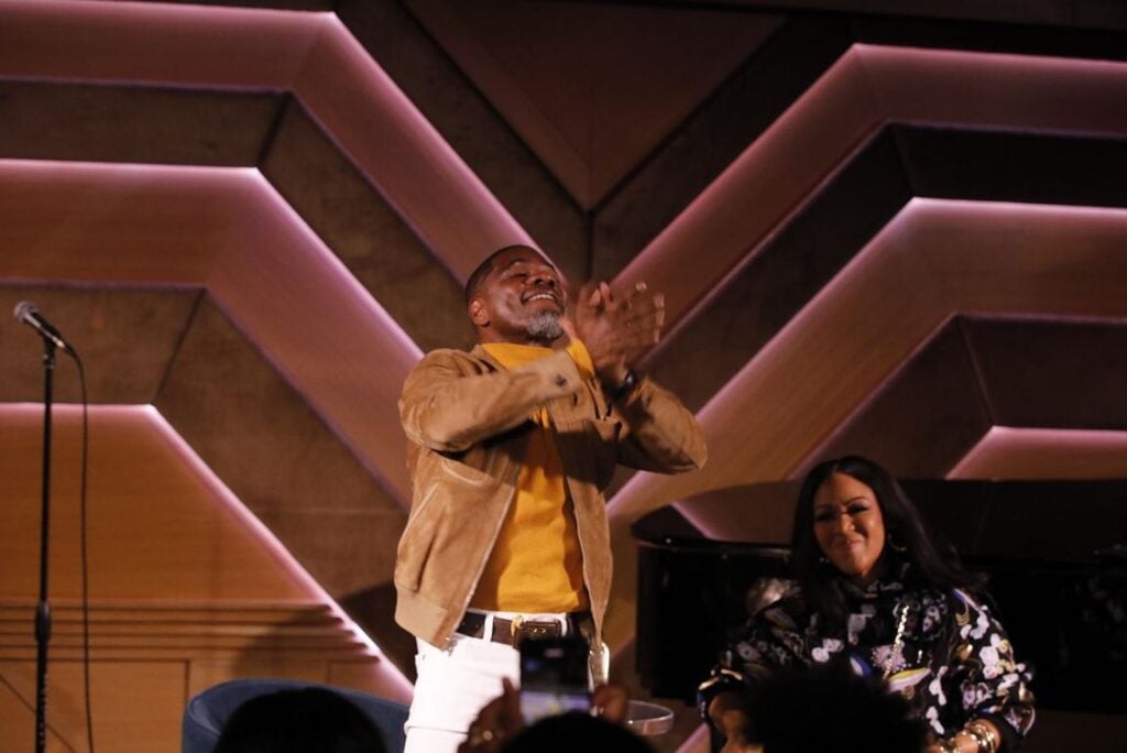 Kirk Franklin and Erica Campbell at Sun Rose