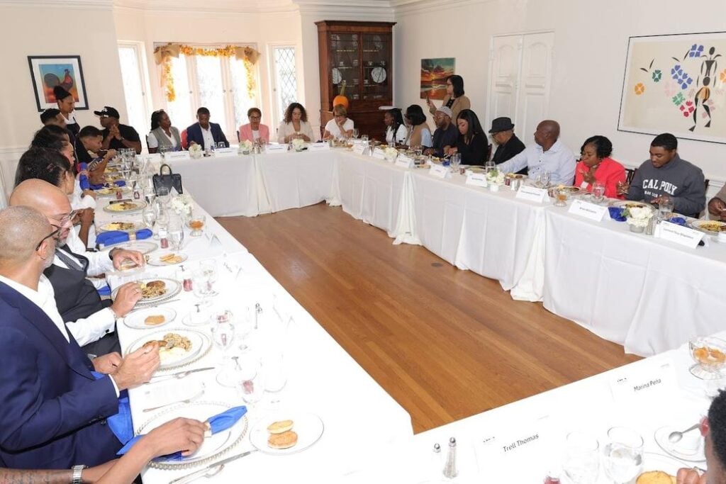 LA Black Media attend breakfast at Mayor Bass' residence The Getty House