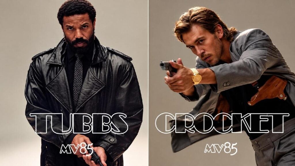 Michael B. Jordan and Austin Butler‘s Miami Vice ’85 First Look Pics