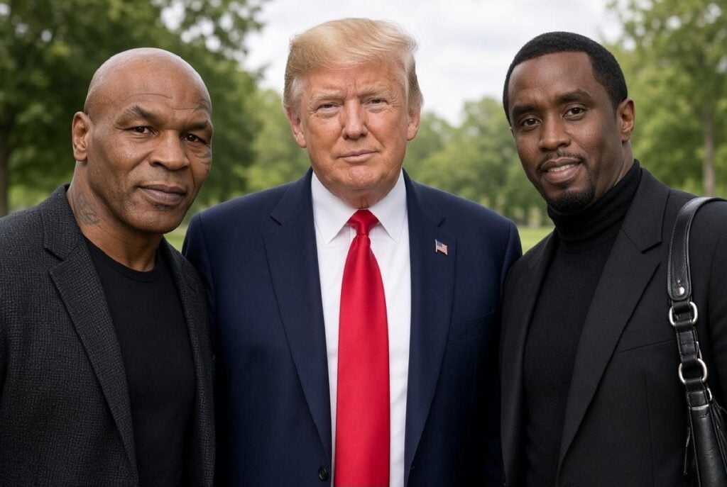 Mike Tyson Donald Trump Sean Combs - via eurAI