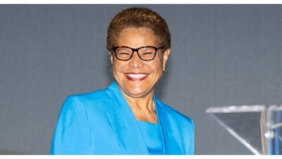 Mayor Karen Bass at charity event