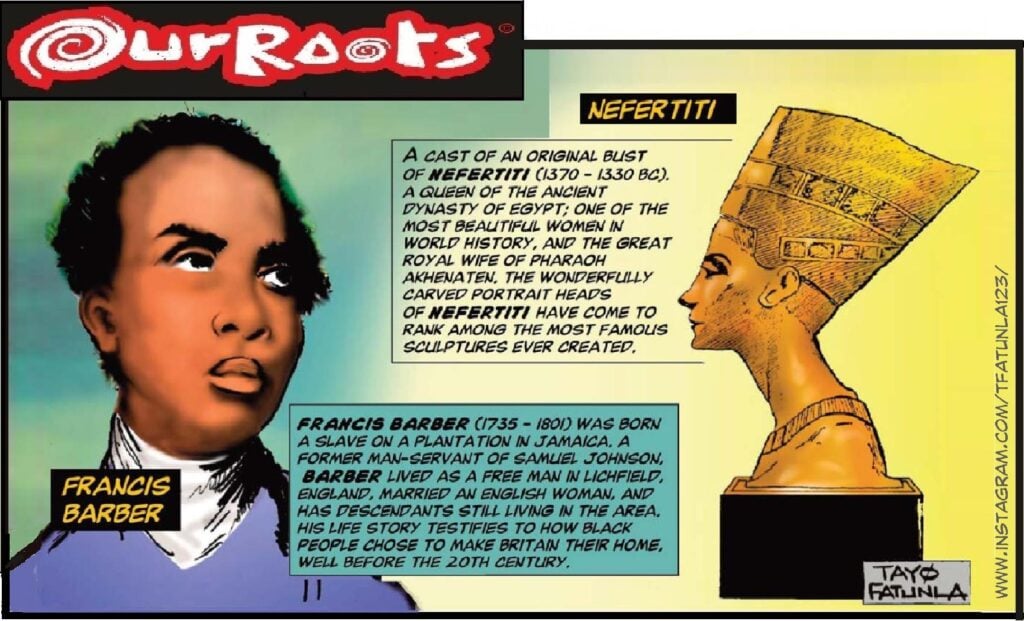 Our Roots - Francis Barber - Nefertiti by Tayo Fatunla