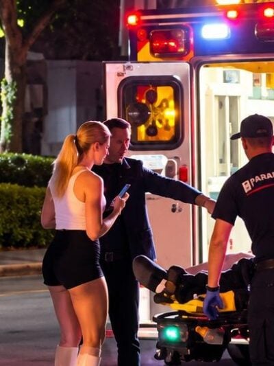 Pair blocking emergency workers
