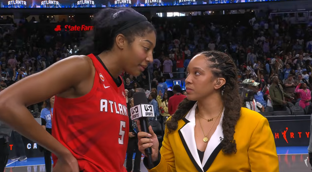 Angel Reese post-game interview Golden State Valkyries vs. Atlanta Dream