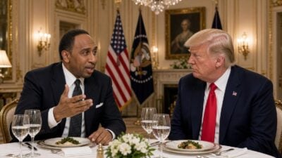 Stephen A. Smith and Donald Trump - via eurAI
