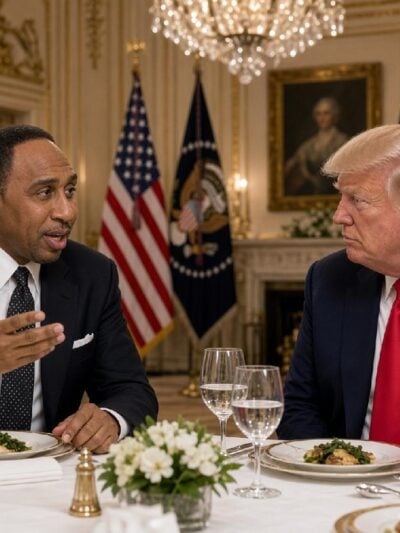 Stephen A. Smith and Donald Trump - via eurAI