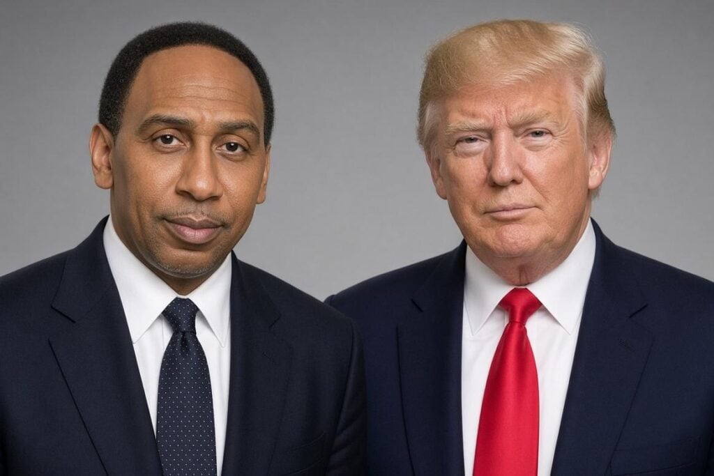 Stephen A. Smith and Donald Trump - via eurAI