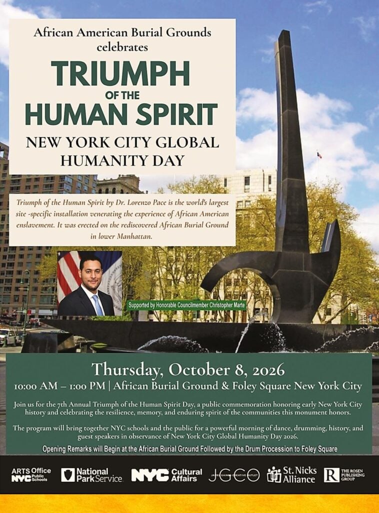 Triumph of the Human Spirit event flyer